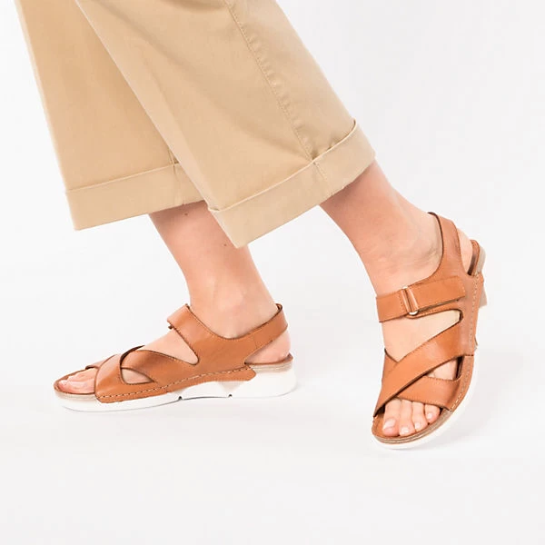 Andrea Conti Klassische Sandalen - Cognac 4 Andrea Conti Klassische Sandalen - Cognac – Bild 2