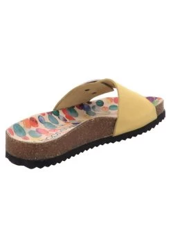 Andrea Conti ESGANO - Pantolette Flach - Yellow Velour -Andrea Conti 1f626b9e0bb146ac9991f6d73b530c97