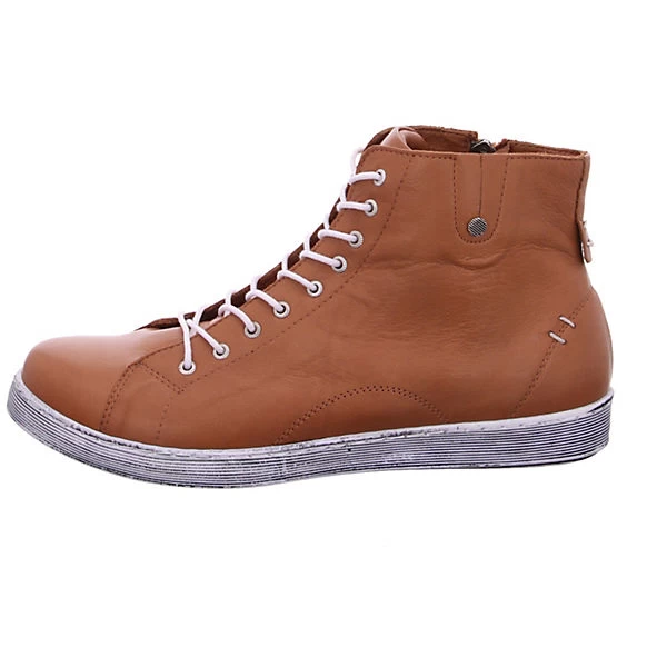 Andrea Conti Sneakers High - Cognac 4 Andrea Conti Sneakers High - Cognac – Bild 2