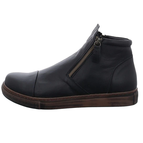 Andrea Conti Damen Stiefeletten Schuhe Boots Elegant Freizeit Glattleder Uni Klassische Stiefeletten - Schwarz 4 Andrea Conti Damen Stiefeletten Schuhe Boots Elegant Freizeit Glattleder Uni Klassische Stiefeletten - Schwarz – Bild 2