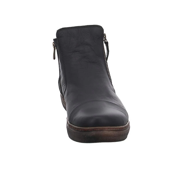Andrea Conti Damen Stiefeletten Schuhe Boots Elegant Freizeit Glattleder Uni Klassische Stiefeletten - Schwarz 5 Andrea Conti Damen Stiefeletten Schuhe Boots Elegant Freizeit Glattleder Uni Klassische Stiefeletten - Schwarz – Bild 3