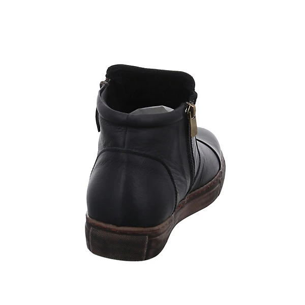 Andrea Conti Damen Stiefeletten Schuhe Boots Elegant Freizeit Glattleder Uni Klassische Stiefeletten - Schwarz 6 Andrea Conti Damen Stiefeletten Schuhe Boots Elegant Freizeit Glattleder Uni Klassische Stiefeletten - Schwarz – Bild 4