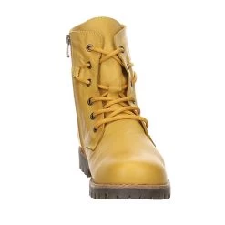 Andrea Conti Damen Stiefeletten Schuhe Schnürstiefelette Elegant Freizeit Glattleder Uni Schnürstiefeletten - Gelb -Andrea Conti 27036282 03