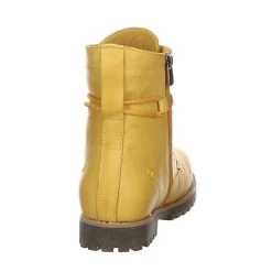 Andrea Conti Damen Stiefeletten Schuhe Schnürstiefelette Elegant Freizeit Glattleder Uni Schnürstiefeletten - Gelb -Andrea Conti 27036282 04