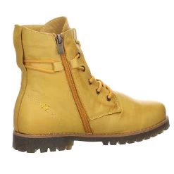 Andrea Conti Damen Stiefeletten Schuhe Schnürstiefelette Elegant Freizeit Glattleder Uni Schnürstiefeletten - Gelb -Andrea Conti 27036282 05