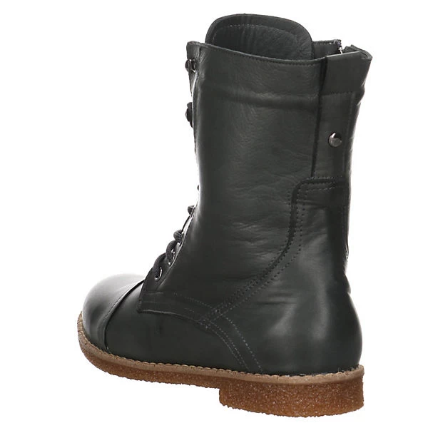 Andrea Conti Damen Stiefeletten Schuhe Boots Elegant Freizeit Glattleder Uni Schnürstiefeletten - Grau 9 Andrea Conti Damen Stiefeletten Schuhe Boots Elegant Freizeit Glattleder Uni Schnürstiefeletten - Grau – Bild 7