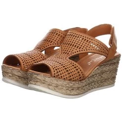 Andrea Conti Damen Sandalen Sandalette Fußbett Bequem Freizeit Glattleder Uni Klassische Sandalen - Cognac 21 Andrea Conti Damen Sandalen Sandalette Fußbett Bequem Freizeit Glattleder Uni Klassische Sandalen - Cognac -Andrea Conti 29755151 10