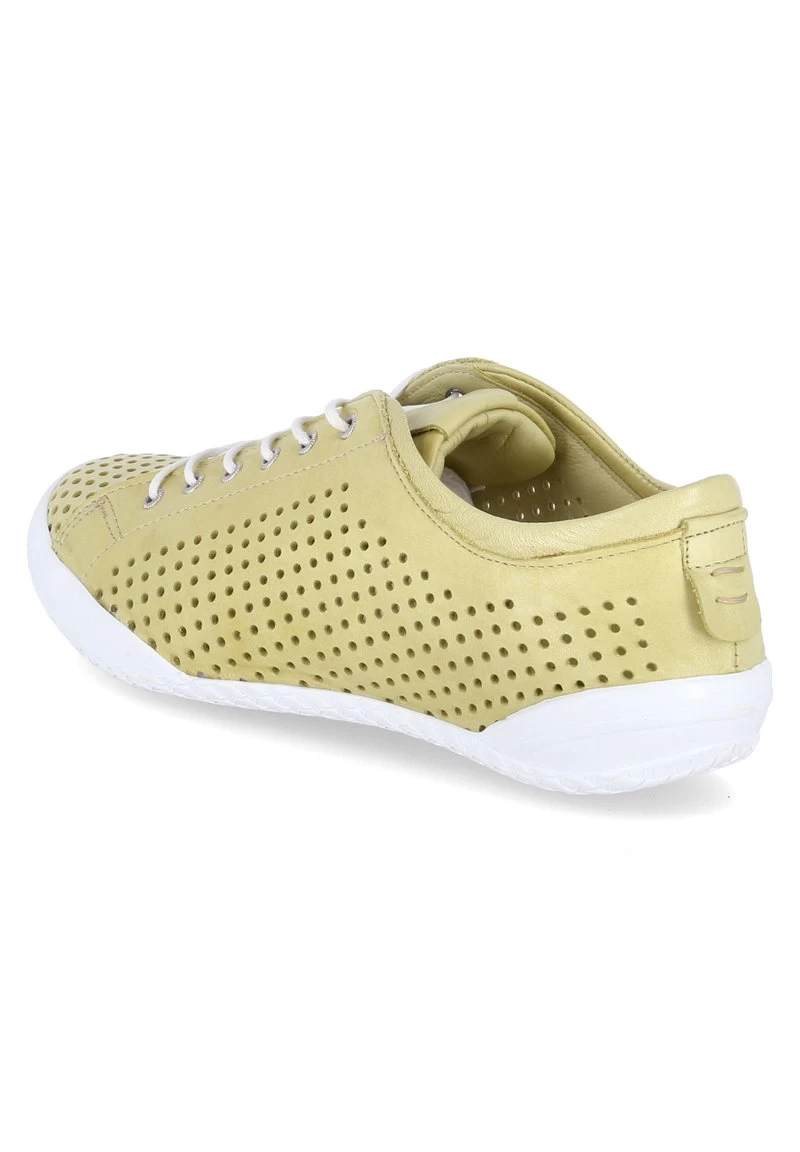 Andrea Conti Sneaker Low - Gelb 5 Andrea Conti Sneaker Low - Gelb – Bild 3