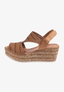 Andrea Conti Keilsandalette - Weiß