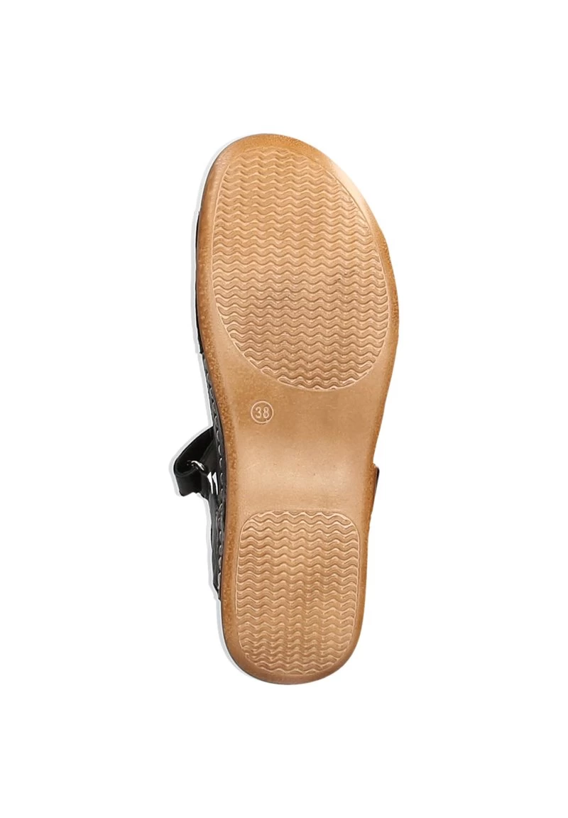 Andrea Conti Keilsandalette - Schwarz 6 Andrea Conti Keilsandalette - Schwarz – Bild 4