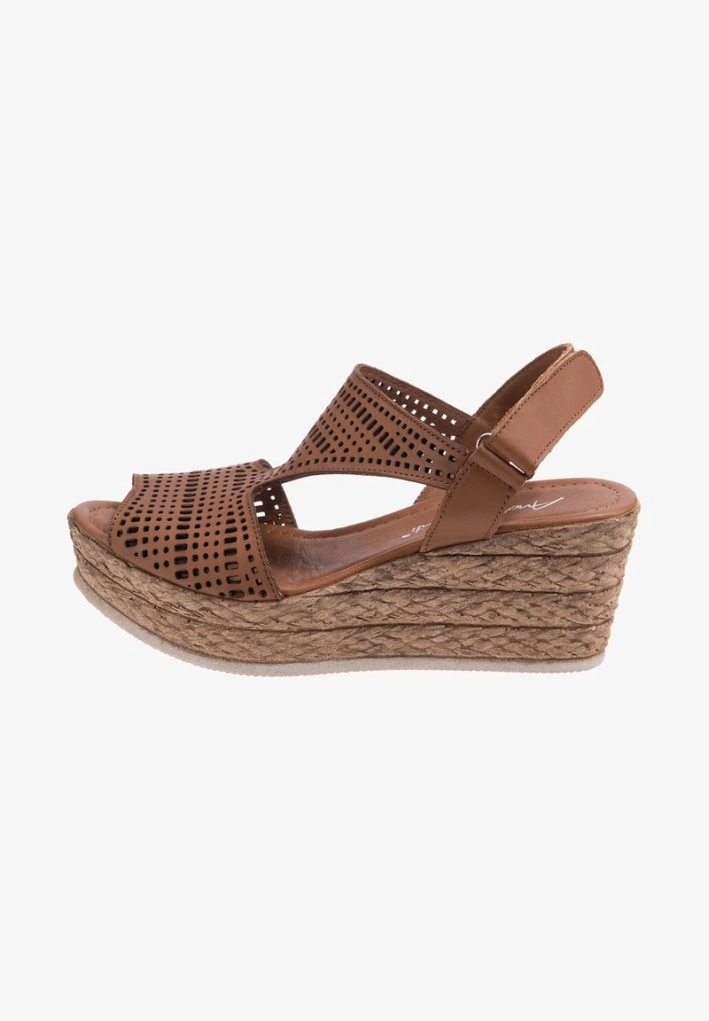 Andrea Conti Keilsandalette - Camel 4 Andrea Conti Keilsandalette - Camel – Bild 2