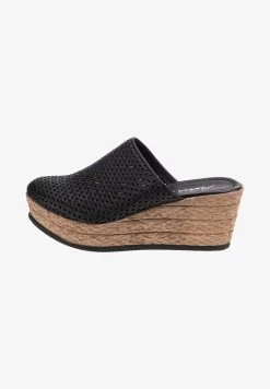 Andrea Conti PLATEAU - Pantolette Hoch - Schwarz