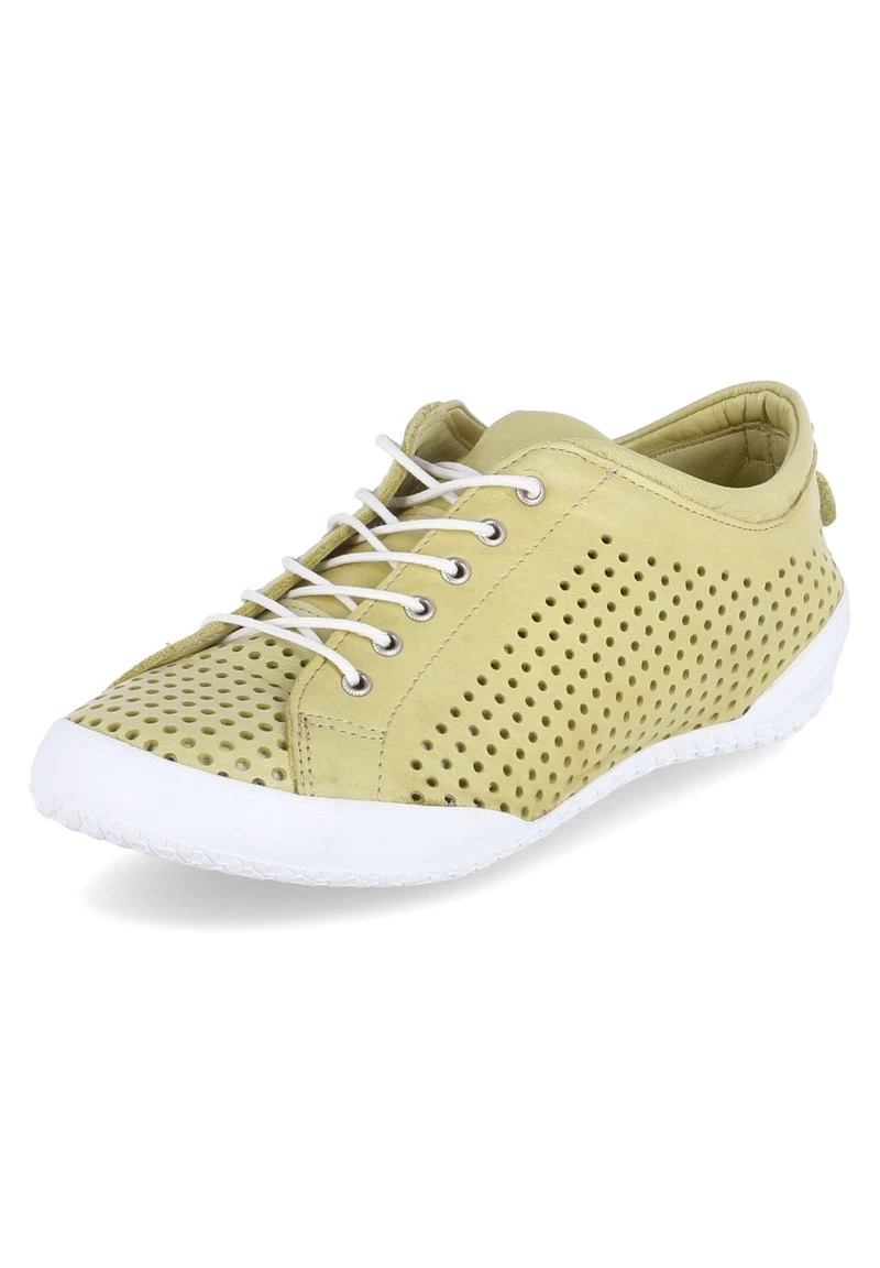 Andrea Conti Sneaker Low - Gelb 7 Andrea Conti Sneaker Low - Gelb – Bild 5