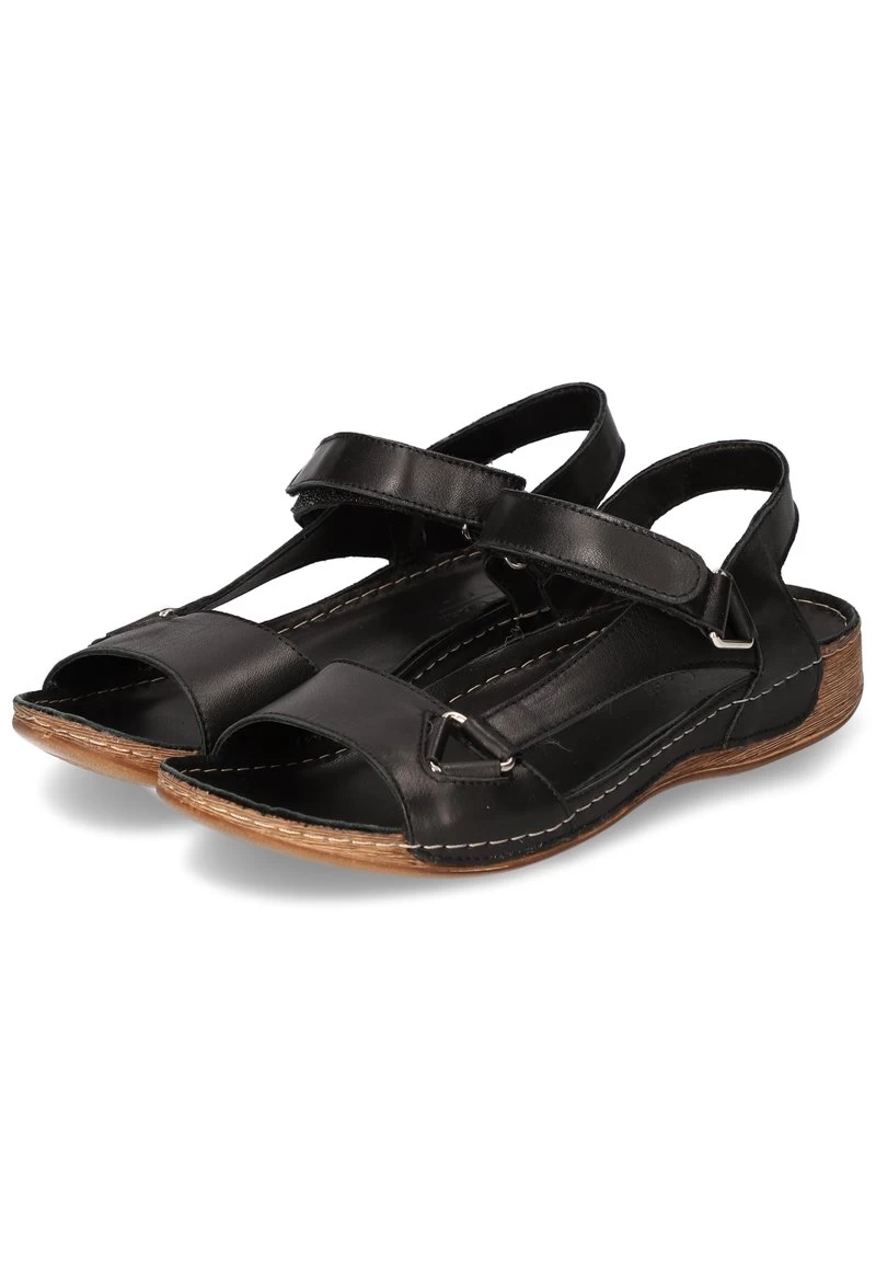 Andrea Conti Keilsandalette - Schwarz 7 Andrea Conti Keilsandalette - Schwarz – Bild 5