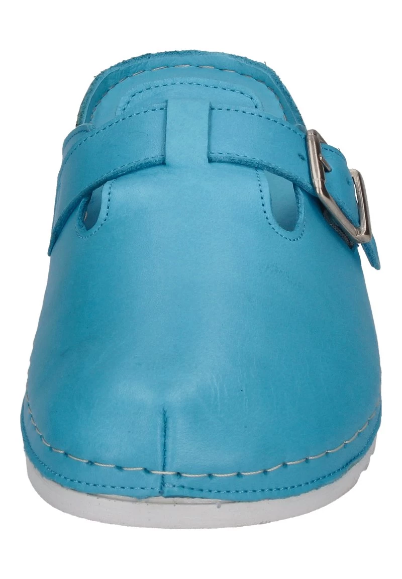 Andrea Conti Pantolette Flach - Türkis 6 Andrea Conti Pantolette Flach - Türkis – Bild 4