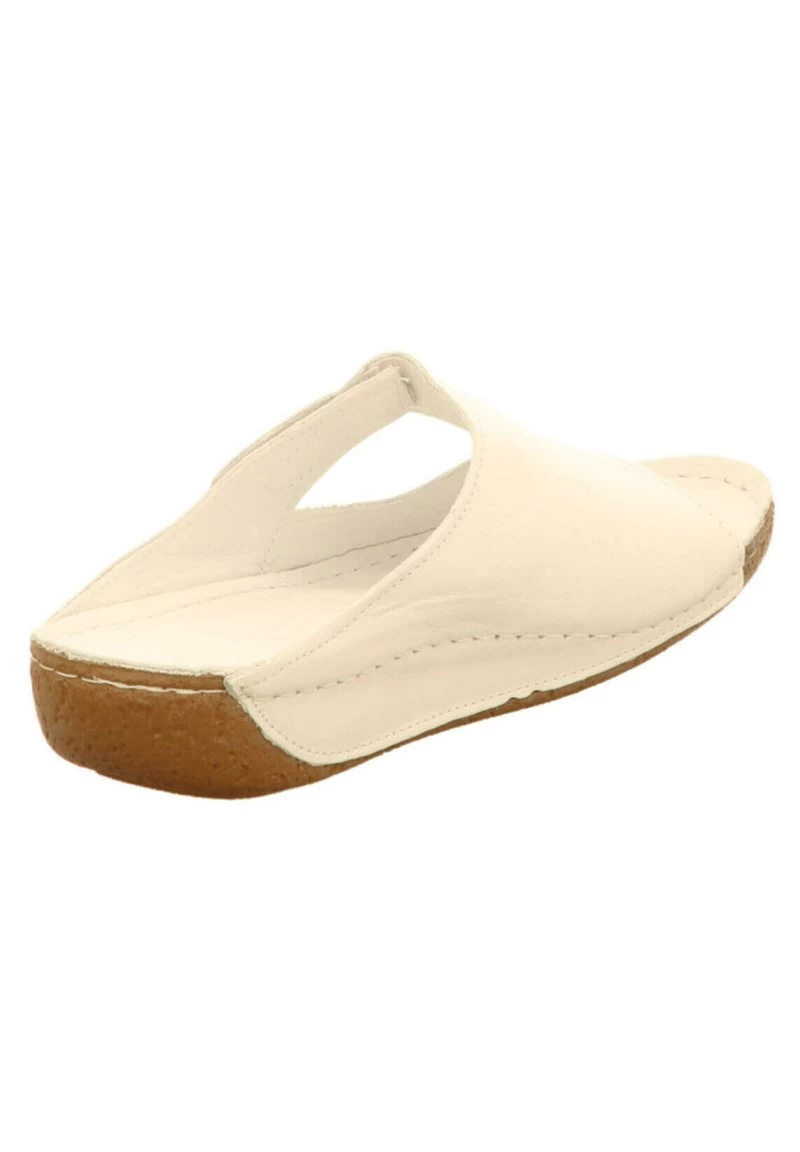 Andrea Conti 0503-ESGANO - Pantolette Flach - Weiß 5 Andrea Conti 0503-ESGANO - Pantolette Flach - Weiß – Bild 3