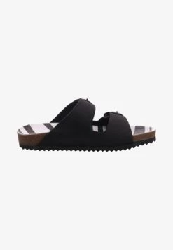 Andrea Conti 0503-ESGANO - Pantolette Flach - Schwarz -Andrea Conti cb197392ac8d439a99183749582558ee