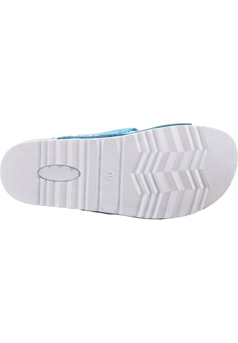 Andrea Conti KOMFORT - Pantolette Flach - Türkis 6 Andrea Conti KOMFORT - Pantolette Flach - Türkis – Bild 4