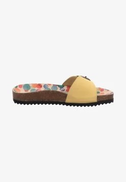 Andrea Conti ESGANO - Pantolette Flach - Yellow Velour