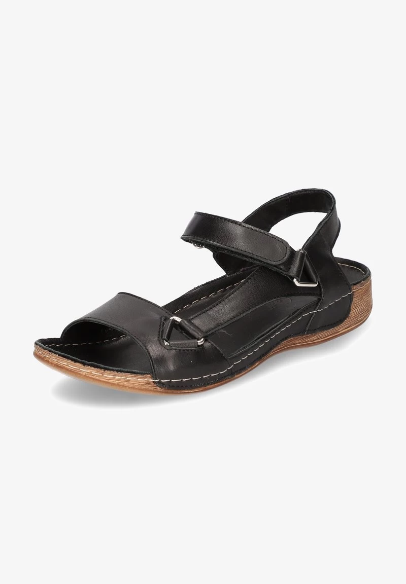 Andrea Conti Keilsandalette - Schwarz 3 Andrea Conti Keilsandalette - Schwarz